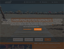 Tablet Screenshot of jam-reisen.de
